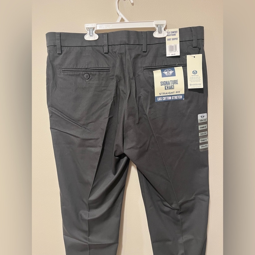 Dockers Flex Comfort Signature Khaki Straight Fit Dress Pants 38x30 - Picture 4 of 12